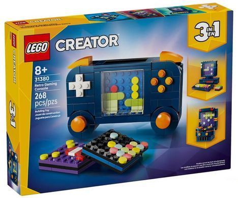 LEGO Creator Игровая ретро-консоль 268 деталей (31380) &ndash; фото товара LEGO из категории LEGO Creator 3-in-1. Оригинал, доставка по Украине