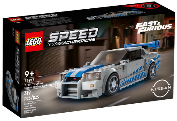 Конструктор Lego Speed Champions Двойной форсаж Nissan Skyline GT-R (R34) 319 деталей (76917) купить