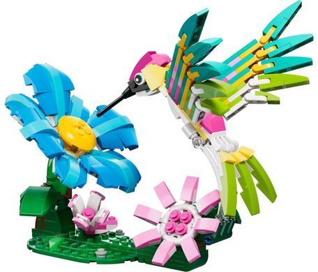 LEGO Creator Дикие животные: красочный колибри 312 деталей (31384) &ndash; фото товара LEGO из категории LEGO Creator 3-in-1. Оригинал, доставка по Украине
