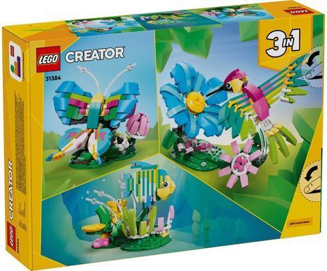 LEGO Creator Дикие животные: красочный колибри 312 деталей (31384) &ndash; фото товара LEGO из категории LEGO Creator 3-in-1. Оригинал, доставка по Украине