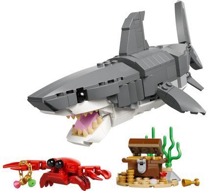 LEGO Creator Свирепая акула со сундуком сокровищ 379 деталей (31381) &ndash; фото товара LEGO из категории LEGO Creator 3-in-1. Оригинал, доставка по Украине