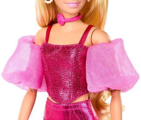 Кукла Barbie Deluxe Style Розовая фукция блондинка Mattel (JFP40) &ndash; фото товара Barbie из категории Шарнирные куклы Барби. Оригинал, доставка по Украине