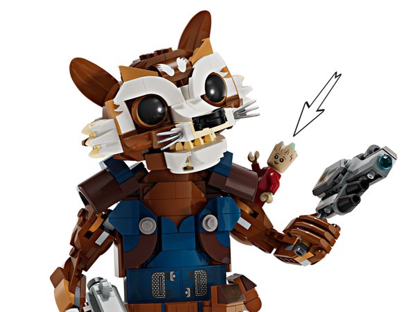 Конструктор LEGO Marvel Ракета й малюк Ґрут 566 деталей (76282) купити