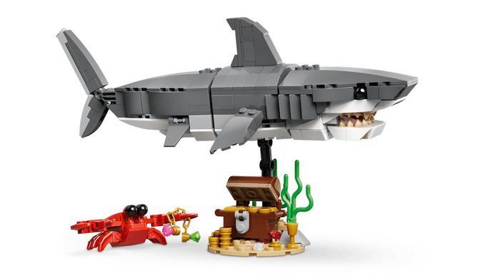 LEGO Creator Свирепая акула со сундуком сокровищ 379 деталей (31381) &ndash; фото товара LEGO из категории LEGO Creator 3-in-1. Оригинал, доставка по Украине