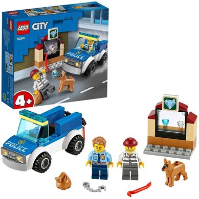 Конструктор LEGO City Полицейский отряд с собакой 67 деталей (60241)