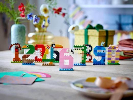 LEGO Seasonal Цифри на день народження (40807) &ndash; фото товару LEGO з категорії LEGO Seasonal. Оригінал, доставка по Україні