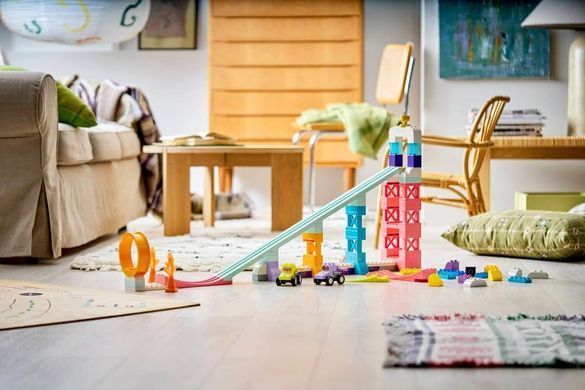 LEGO DUPLO 3 в 1 Цікаві гірки та трампліни з автомобілями (10478) &ndash; фото товару LEGO з категорії LEGO DUPLO. Оригінал, доставка по Україні