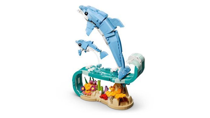 LEGO Creator Морские животные: красивые дельфины 542 детали (31385) &ndash; фото товара LEGO из категории LEGO Creator 3-in-1. Оригинал, доставка по Украине
