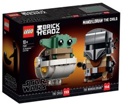 Конструктор LEGO BrickHeadz Мандалорец и малыш 295 деталей (75317)