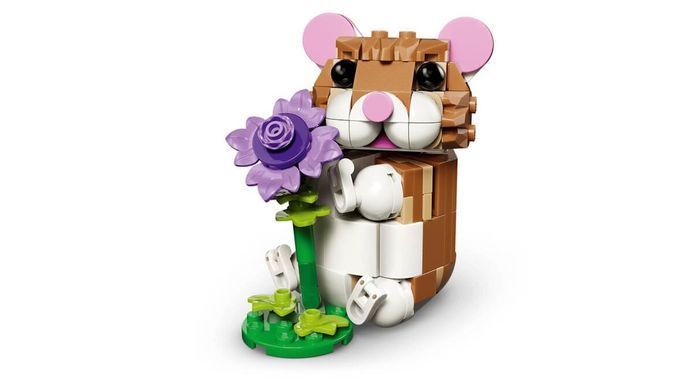 LEGO Creator Милый хомяк с цветком 166 деталей (31376) &ndash; фото товара LEGO из категории LEGO Creator 3-in-1. Оригинал, доставка по Украине