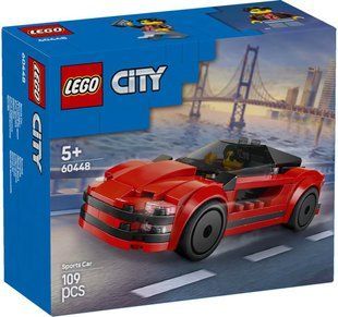 LEGO City Червоний спортивний автомобіль 60448 &mdash; набір із червоним суперкаром і фігуркою водія