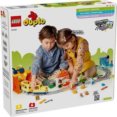 LEGO DUPLO Великий інтерактивний громадський потяг 103 деталі (10428) &ndash; фото товару LEGO з категорії LEGO DUPLO. Оригінал, доставка по Україні