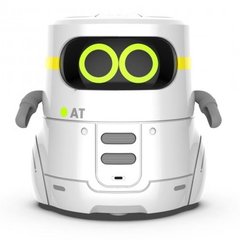 Умный робот AT-Robot с сенсорным управлением и обучающими карточками Белый на украинском языке (AT002-01-UKR)