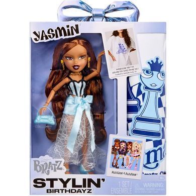Лялька Братц Ясмін зі стильною футболкою &mdash; Bratz Stylin&rsquo; Birthdayz Yasmin (596028) &ndash; фото товару Bratz з категорії Ляльки Bratz. Оригінал, доставка по Україні