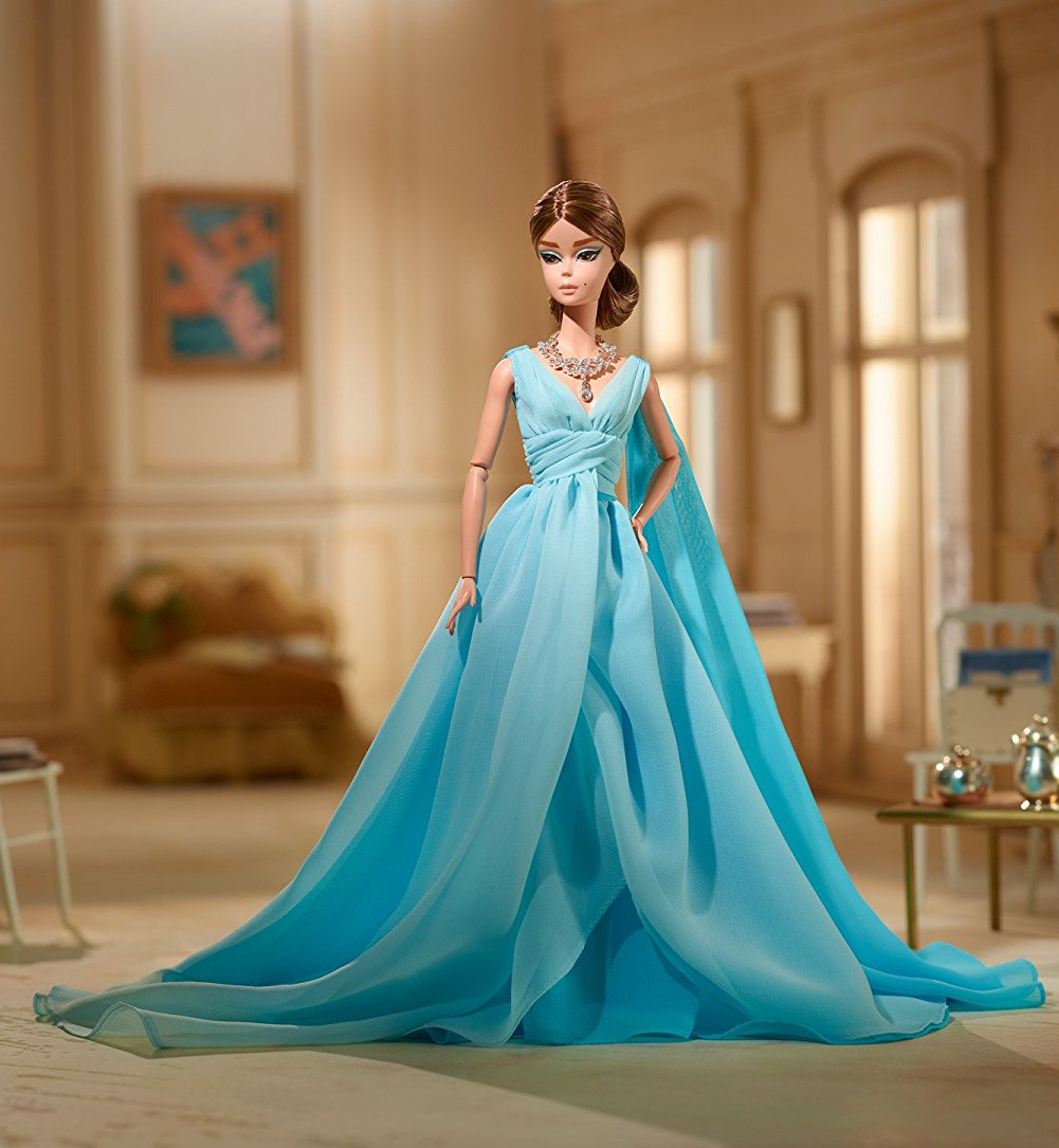 ᐉ Коллекционная кукла Барби Силкстоун Blue Chiffon Ball Gown Barbie Silkstone Dyx74 купить
