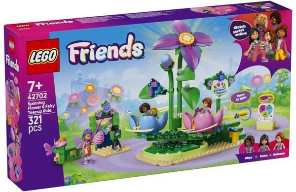 LEGO&reg; Friends 42702 Spinning Flower & Fairy Teacup Ride