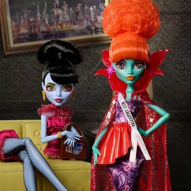 Колекційний набір ляльок Monster High Skullector Beetlejuice &mdash; Зала очікуваня Потойбіччя, 2 ляльки (JCX58) &ndash; фото товару Monster High з категорії Ляльки Monster High (Монстер Хай). Оригінал, доставка по Україні