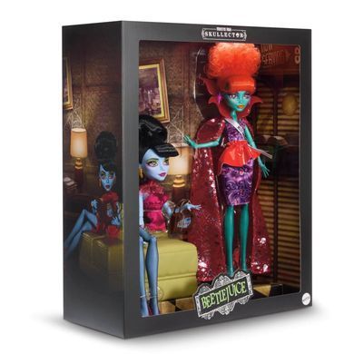 Колекційний набір ляльок Monster High Skullector Beetlejuice &mdash; Зала очікуваня Потойбіччя, 2 ляльки (JCX58) &ndash; фото товару Monster High з категорії Ляльки Monster High (Монстер Хай). Оригінал, доставка по Україні