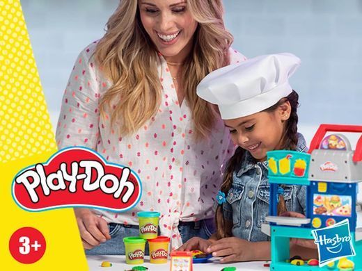 Набір для ліплення Play-Doh Kitchen Creations Ресторан шеф-кухаря (F8107) &ndash; фото товару Play-Doh з категорії Набори для ліплення Play-Doh. Оригінал, доставка по Україні