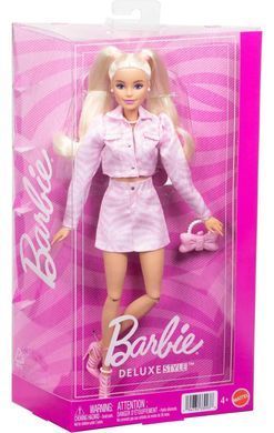 Лялька Barbie Deluxe Style #9 Денім-сет у барбікорі (JJN69) &ndash; фото товару Barbie з категорії Шарнірні ляльки Барбі. Оригінал, доставка по Україні