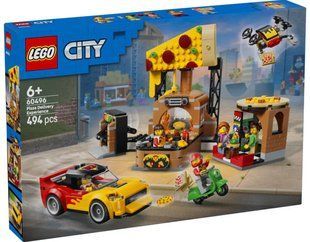 LEGO City 60496 Доставка піци з різними транспортними засобами