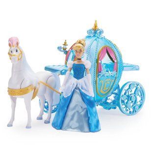 Подарунковий набір Disney Princess Попелюшка та карета 416129922206 із підсвічуванням та конем, що ходить