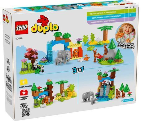 LEGO DUPLO Семейства диких животных 3-в-1 (10446) &ndash; фото товара LEGO из категории LEGO DUPLO. Оригинал, доставка по Украине