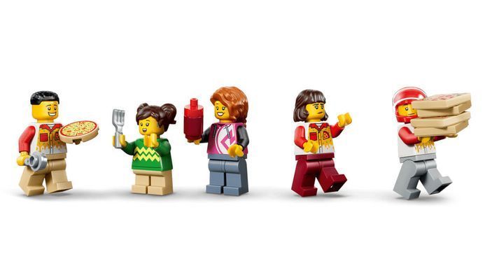 LEGO City Доставка пиццы с разными транспортными средствами (60496) &ndash; фото товара LEGO из категории LEGO City. Оригинал, доставка по Украине