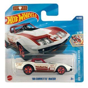 Базова машинка Hot Wheels 69 Corvette Racer Celebration Racers 1:64 HYX01 &ndash; фото товару Hot Wheels з категорії Машинки Хот Вілс - Hot Wheels . Оригінал, доставка по Україні
