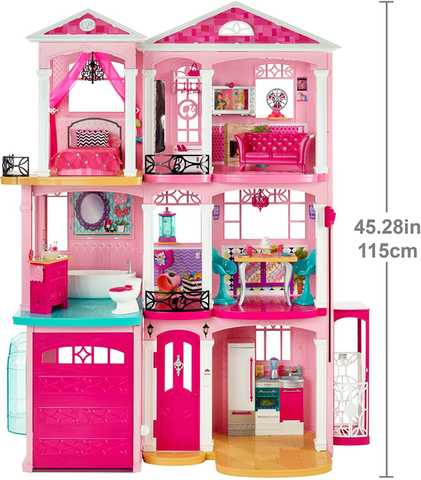 Дом для куклы ДКВ21ПР розовый