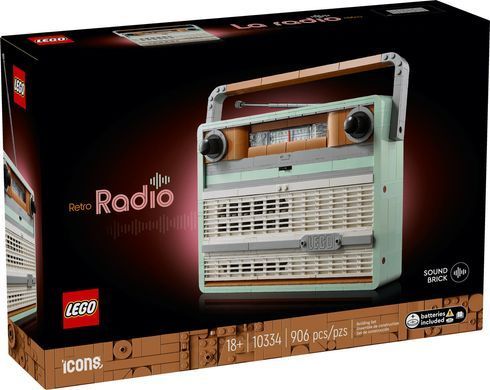LEGO Icons 10334 Ретро радіоприймач | ЛЕГО 10334 Радіо Айконс