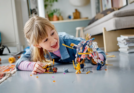 Конструктор LEGO NINJAGO Гоночный робобайк-трансформер Соры 384