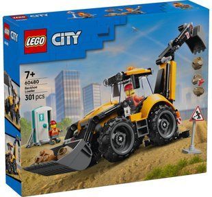 LEGO City 60480 Жовтий екскаватор-навантажувач