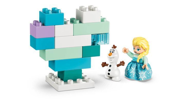 LEGO DUPLO Коробка для творчого конструювання &laquo;Крижане серце&raquo; з Ельзою й Олафом (10462) &ndash; фото товару LEGO з категорії LEGO DUPLO. Оригінал, доставка по Україні
