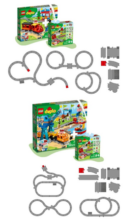 Конструктор LEGO DUPLO Железнодорожные пути 23 детали (10882) купить