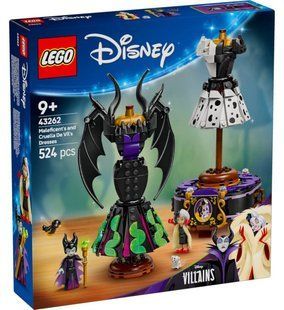 LEGO 43262 Disney Сукні Малефісенти та Лютелли де Віль