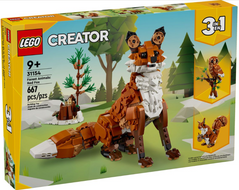 Коструктор LEGO Creator Лісові тварини: Руда лисиця 667 деталей (31154) купити