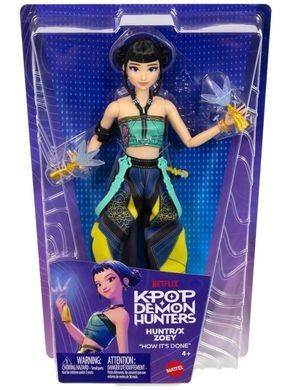 Лялька KPop Demon Hunters мисливиці на демонів - Зої Mattel (JRN37) &ndash; фото товару KPop Demon Hunters з категорії Ляльки Кейпоп-мисливиці на демонів / Kpop Demon Hunters. Оригінал, доставка по Україні