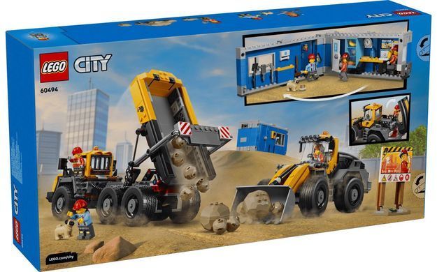 LEGO City Самосвал и фронтальный ковшовой погрузчик (60494) &ndash; фото товара LEGO из категории LEGO City. Оригинал, доставка по Украине