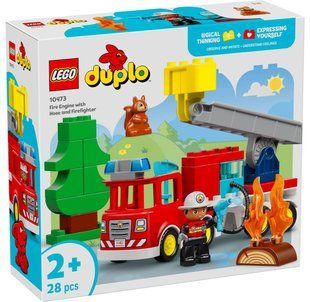 LEGO 10473 DUPLO Пожежна машина зі шлангом і пожежником