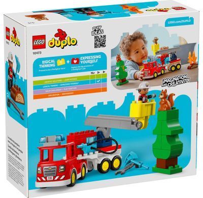LEGO&reg; 10473 DUPLO&reg; Town Fire Truck with Hose and Firefighter