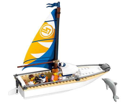 Конструктор LEGO City Вітрильник 102 деталей (60438) купити