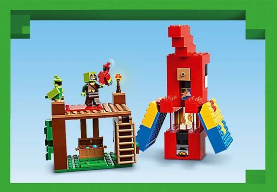 LEGO Minecraft 21282 Домівки для папуг | ЛЕГО 21282 Майнкрафт