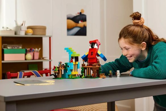 LEGO Minecraft 21282 Домівки для папуг | ЛЕГО 21282 Майнкрафт