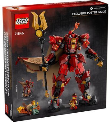 LEGO NINJAGO Робот Вогняного Лицаря (71846) &ndash; фото товару LEGO з категорії LEGO NINJAGO. Оригінал, доставка по Україні