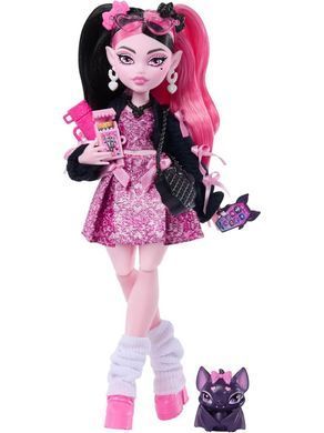 Кукла Монстер Хай Дракулаура с питомцем &mdash; Monster High Draculaura Mattel (JHK29) &ndash; фото товара Monster High из категории Куклы Monster High (Монстер Хай). Оригинал, доставка по Украине