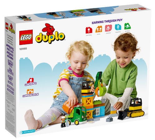 Конструктор LEGO DUPLO Town Будівельний майданчик 61 деталь (10990) &ndash; фото товару LEGO з категорії LEGO DUPLO. Оригінал, доставка по Україні