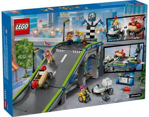 LEGO City Никаких ограничений: Автодром для гоночных автомобилей 436 деталей (60460) &ndash; фото товара LEGO из категории LEGO City. Оригинал, доставка по Украине