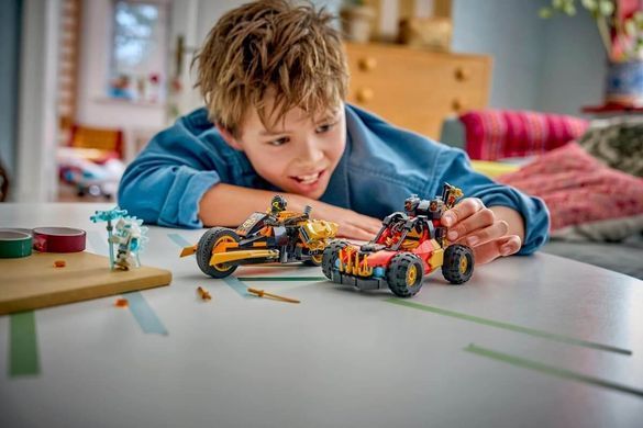 LEGO NINJAGO Комбіновані транспортні засоби Кая та Коула (71864) &ndash; фото товару LEGO з категорії LEGO NINJAGO. Оригінал, доставка по Україні