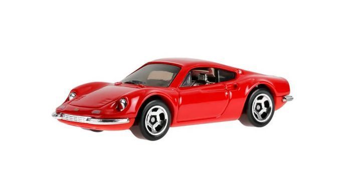 Базова машинка Hot Wheels DINO 206 GT Ferrari 1:64 JJH56 &ndash; фото товару Hot Wheels з категорії Машинки Хот Вілс - Hot Wheels . Оригінал, доставка по Україні